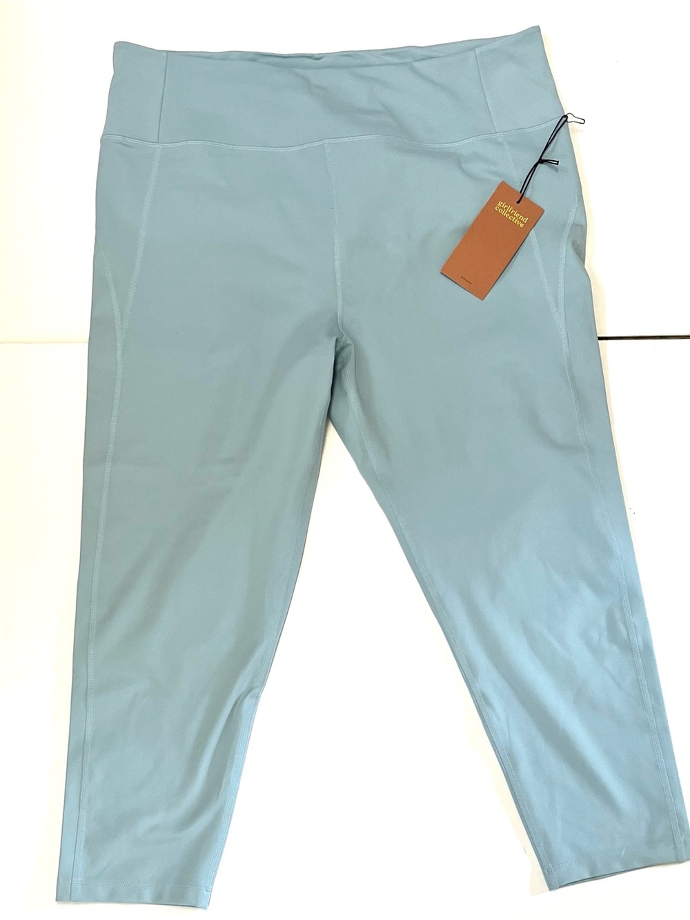 NWT Girlfriend Collective Sky Blue Compressive 7/8 Leggings 5XL 4008